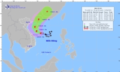 Diễn biến mới nhất bão số 1: Gió giật cấp 10, khu vực Trung Trung bộ mưa to đến rất to