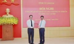 Bổ nhiệm Bí thư huyện làm Trưởng ban nội chính Tỉnh ủy Lào Cai