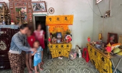Vụ tai nạn khiến nữ sinh tử vong ở Vĩnh Long: Xót xa mẹ cùng 3 người con bên bàn thờ chồng và con gái
