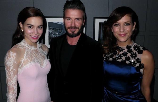 Hồ Ngọc Hà, Tóc Tiên quyến rũ gợi cảm bên David Beckham