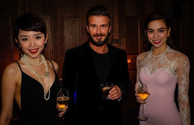 Hà Hồ, Tóc Tiên tỏa sáng bên David Beckham