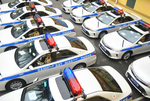 Ngắm dàn xe Camry tuần tra công nghệ mới của CA Hà Nội