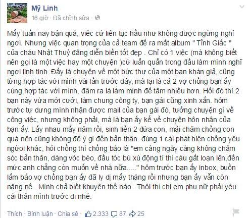 Xót xa câu chuyện hôn nhân địa ngục của ca sĩ Mỹ Linh
