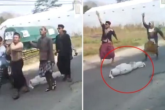 Đang đưa tang, thi thể bất ngờ rơi khỏi quan tài