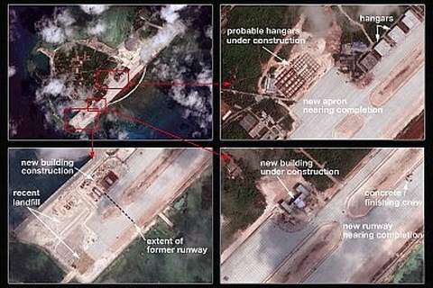 Sau Trường Sa, Trung Quốc lại ráo riết xây dựng căn cứ quân sự tại Hoàng Sa