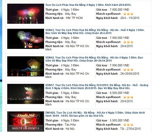 Du lịch trong nước dịp 30/4: Giá phòng khách sạn bằng tour nước ngoài