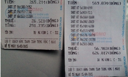 Hóa đơn tiền điện tăng gấp đôi: Dân