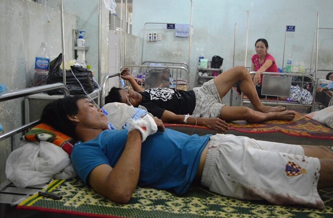2 công nhân thiệt mang trong vụ nổ bom ở rừng bạch đàn