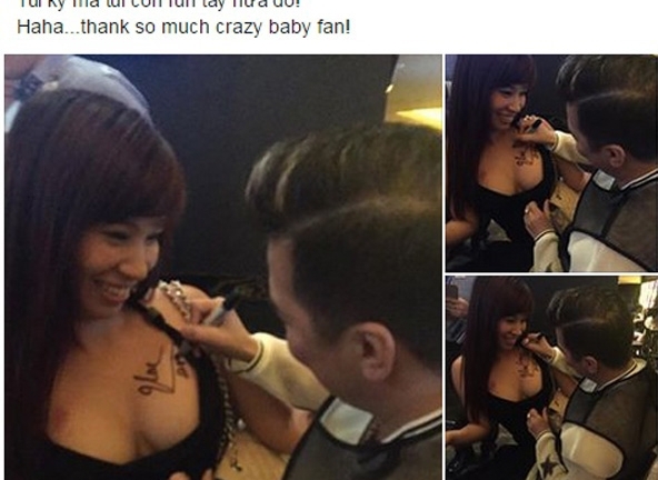 Đàm Vĩnh Hưng ký lên vòng 1 fan nữ gây sốc