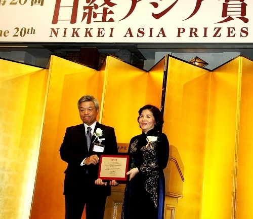 Bà Mai Kiều Liên được vinh danh trong lễ trao giải NIKKEI châu Á