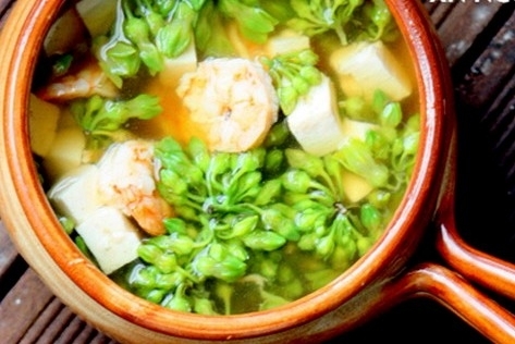 Canh thiên lý nấu tôm hấp dẫn cho bữa ăn nhà bạn