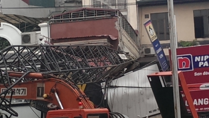 Tuyến Nhổn - ga Hà Nội thi công trở lại sau vụ cần cẩu đổ sập