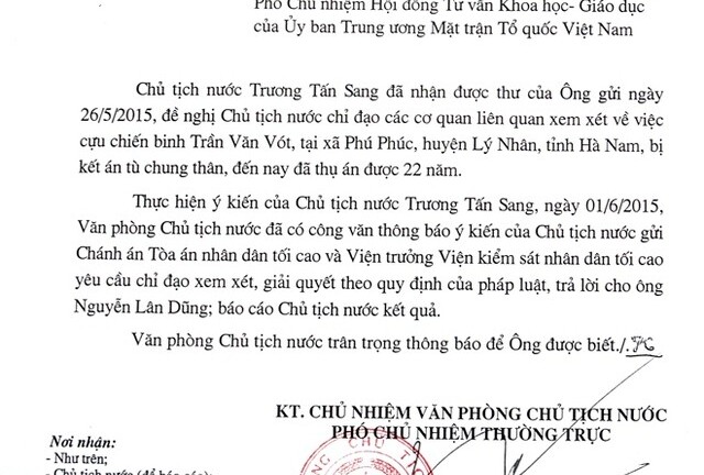 Chủ tịch nước yêu cầu làm rõ vụ 