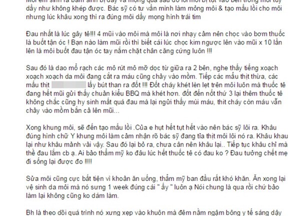 Nam thanh niên tiết lộ quá trình phẫu thuật tạo môi trái tim gây sốc