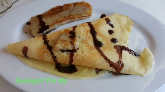 Cách làm bánh crepe nhân chuối thơm ngon khó cưỡng