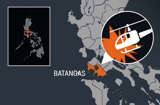 Rơi máy bay trực thăng ở Philippines, 8 người thương vong