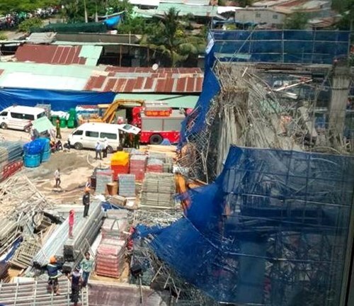 Vụ sập giàn giáo công trình 17 tầng: Tìm thấy nạn nhân cuối cùng