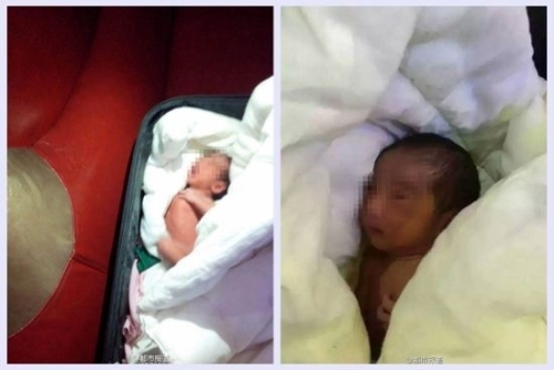 Bé gái 2 ngày tuổi bị nhét vào vali đem đi bán