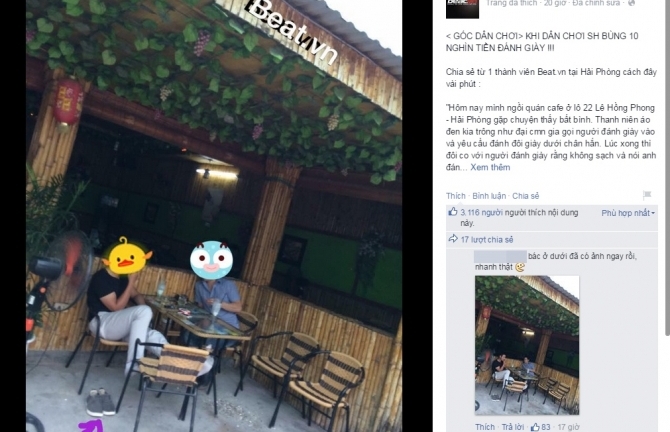 Bức xúc thanh niên Hải Phòng đi xe SH xù 10.000 đồng tiền đánh giày