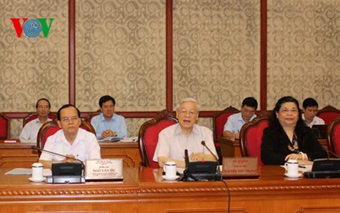 Bộ Chính trị cho ý kiến về phương án nhân sự đối với 10 địa phương