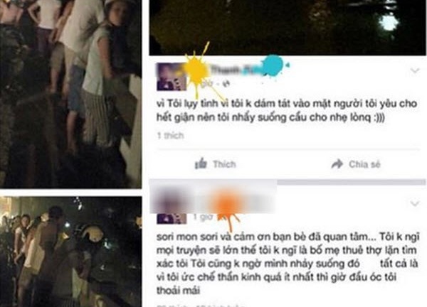 Xôn xao chàng trai Tuyên Quang 2 lần nhảy sông vì mâu thuẫn với bạn gái