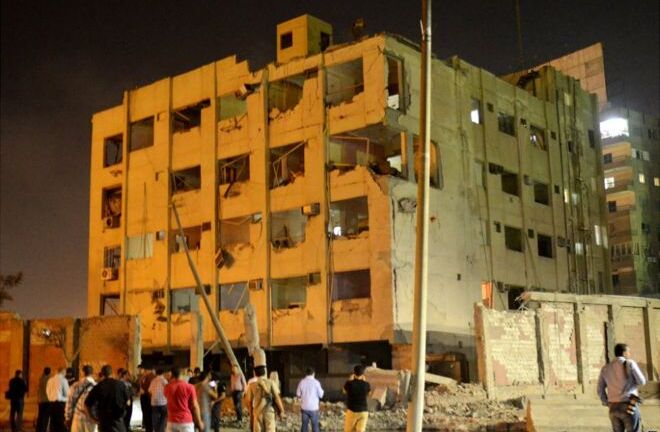 Đánh bom xe làm rung chuyển Tòa nhà an ninh Ai Cập