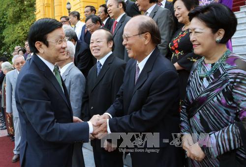 Chủ tịch nước tiếp Đoàn cán bộ Bộ Ngoại giao tiêu biểu