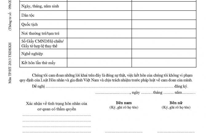 Nam nữ muốn kết hôn phải làm những thủ tục gì?