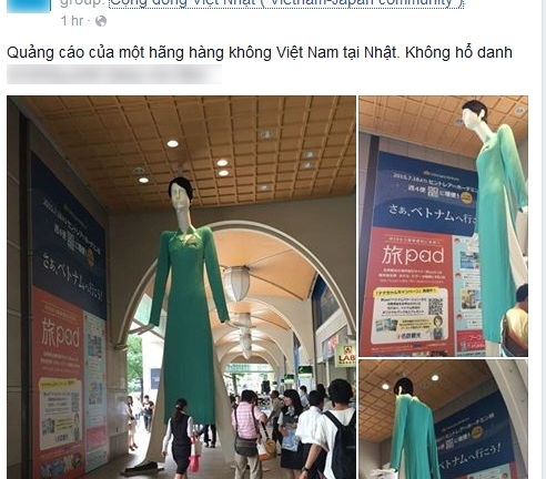 Giải thích dáng đứng kỳ lạ của búp bê mặc áo dài tiếp viên Vietnam Airlines Nhật