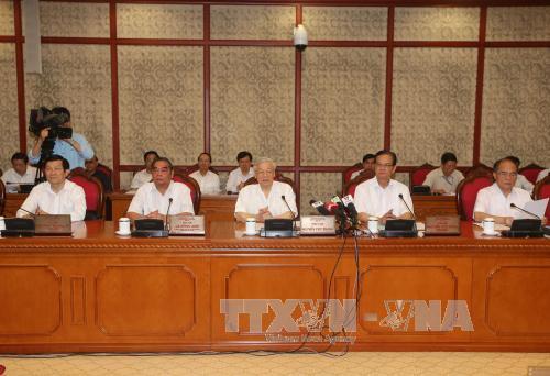 Bộ Chính trị cho ý kiến về việc chuẩn bị Đại hội Đảng bộ Công an Trung ương