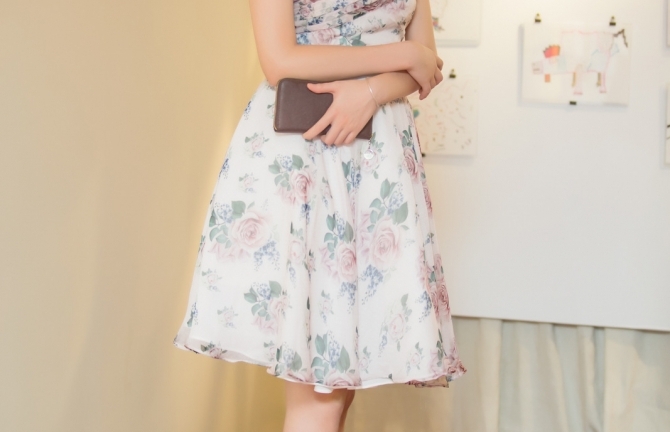 Á hậu Hoàng Anh rạng rỡ gặp