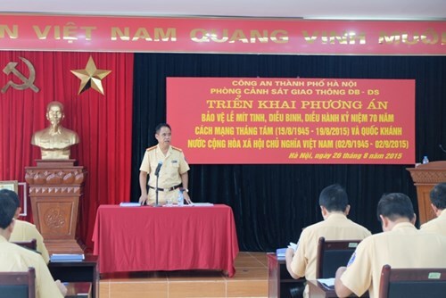 Quốc khánh 2/9: CSGT Hà Nội ứng trực 100\% quân số 