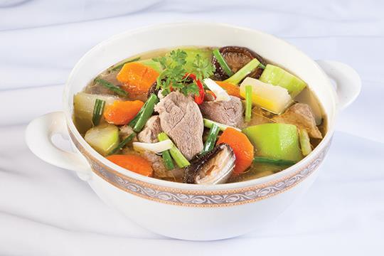 Thịt vịt hầm bí xanh giải nhiệt cho bữa cơm tối