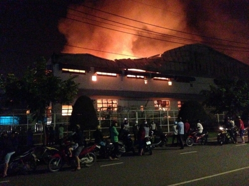 Đồng Nai: Cháy dữ dội nhiều giờ liền tại công ty may