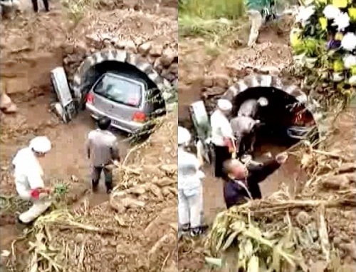 Kỳ lạ người đàn ông qua đời được chôn cùng chiếc ô tô