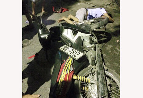 Ô tô gây tai nạn tháo chạy khỏi hiện trường bị rơi lại biển số xe