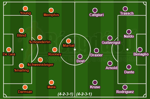 M.U 2-1 Wolfsburg: Mata rực sáng
