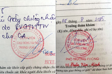 Bắt tài xế taxi kiêm “cò” làm giả giấy khám sức khỏe