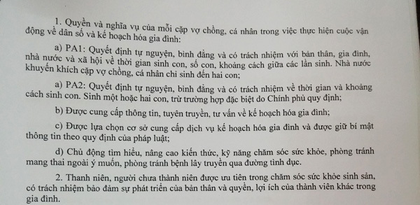 Đề xuất cho các cặp vợ chồng sinh con thoải mái