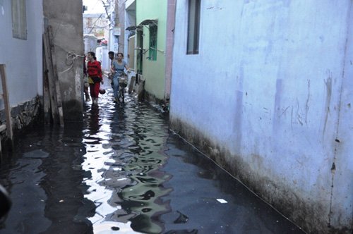 Người Sài Gòn lại khổ sở dọn bùn đen do mưa lớn