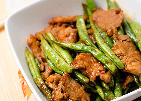 Đậu cove xào thịt thơm ngon cho bữa cơm đầu tuần