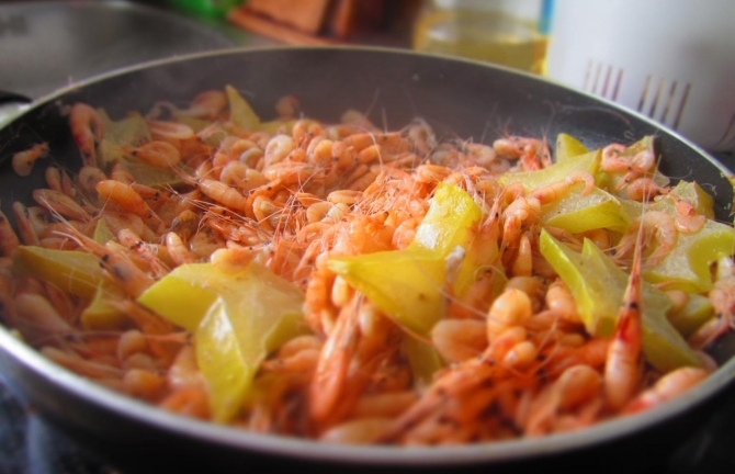 Tép rang khế lạ miệng bữa cơm tối