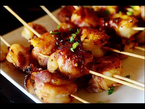 Thịt cuộn tôm, dứa nướng thơm dễ làm, ngon cơm