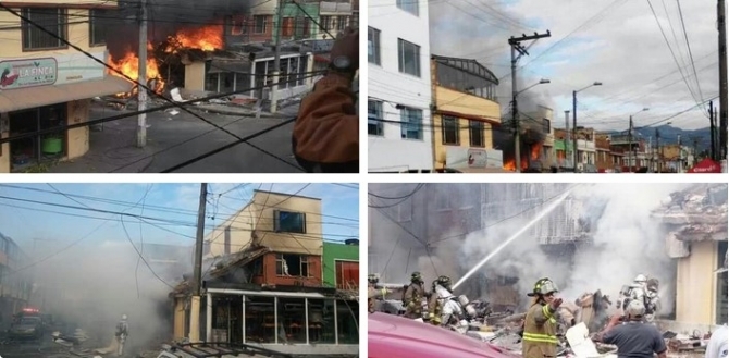 Hàng chục người thương vong do máy bay rơi xuống hiệu bánh