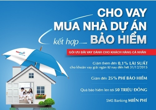 Ưu đãi cho khách hàng vay mua nhà dự án kết hợp bảo hiểm