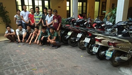 Triệt phá ổ nhóm đột nhập cơ quan nhà nước trộm xe máy