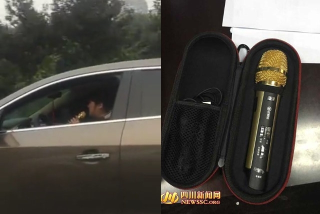 Xôn xao người phụ nữ bị cảnh sát phạt vì vừa lái xe vừa hát karaoke