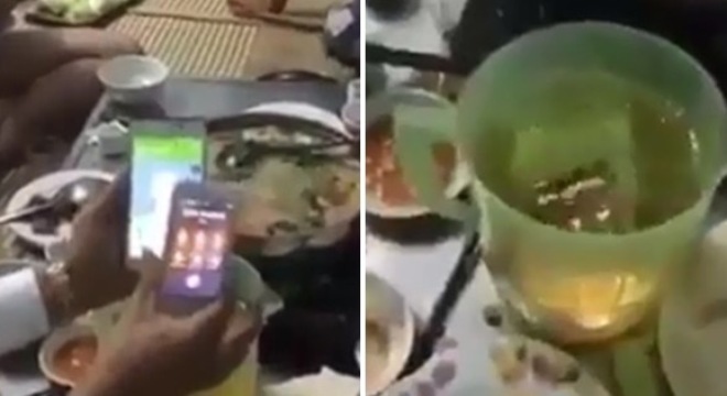 Đọ máy xịn, nhóm thanh niên cầm iPhone thả xuống nước