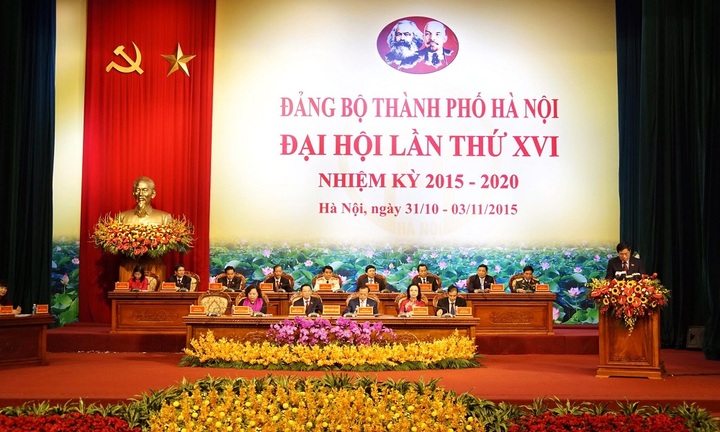 Khai mạc Đại hội Đảng bộ TP Hà Nội lần thứ XVI