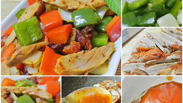 Thịt vịt xào cay hấp dẫn bữa cơm tối trong những ngày se lạnh